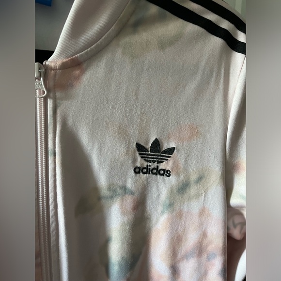 Adidas | Pastel Pink Rose Track Jacket | Size Medium - Picture 8 of 8
